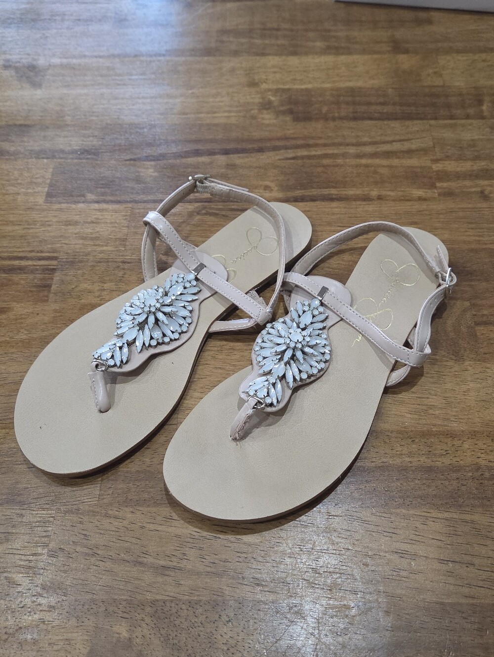 Jessica Simpson Flat Jeweled Sandals